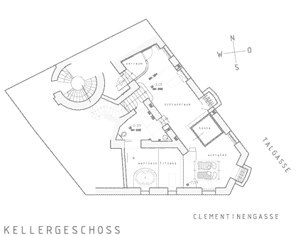 Clementinengasse | Grundriss Untergeschoss